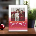 Cartes Pour Fêtes Annuelles Vacances les plus agréables Aquarelle moderne 1 Ph<br><div class="desc">Utilisez une photo carré avec le sujet au milieu. Faites un accueil unique et branché Joyeux Noël avec un motif abstrait clair et joyeux aquarelle sur le dos. Si vous avez besoin de déplacer quelque chose,  cliquez sur le bouton personnaliser pour apporter des modifications.</div>