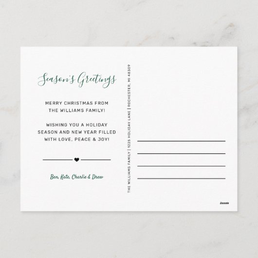 Cartes Pour Fêtes Annuelles Vacances les plus agréables Collage photo de Buffl (Dos)