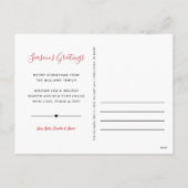 Cartes Pour Fêtes Annuelles Vacances les plus heureuses Moderne Buffalo Rouge (Dos)