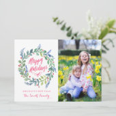 Cartes Pour Fêtes Annuelles Vacances Modernes | Joyeuses Fêtes (Debout devant)