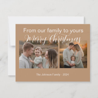 Cartes Pour Fêtes Annuelles Vacances modernes modifiables avec photos personna