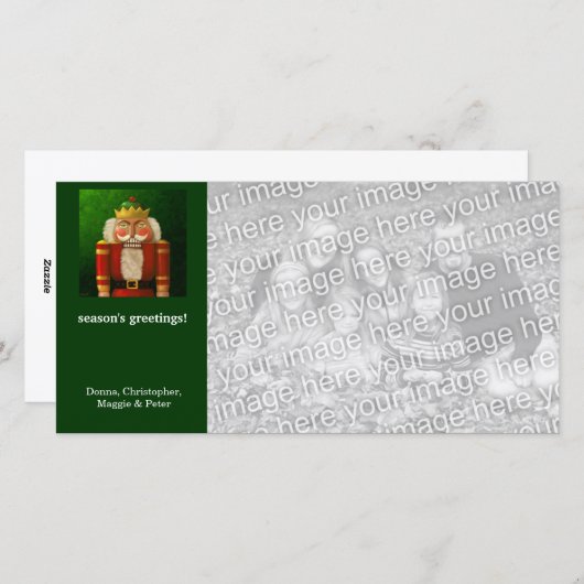 Cartes Pour Fêtes Annuelles Vacances Nutcracker (Devant / Derrière)