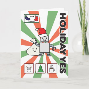 Cartes Pour Fêtes Annuelles Vacances oui !