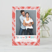 Cartes Pour Fêtes Annuelles VACANCES PHOTO couleurs joyeuses cette saison (Debout devant)