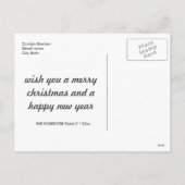 Cartes Pour Fêtes Annuelles Vacances photo Croire Blanc Moderne (Dos)