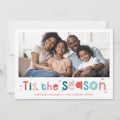 Cartes Pour Fêtes Annuelles VACANCES PHOTO fun noël citent cette saison (Devant)