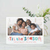 Cartes Pour Fêtes Annuelles VACANCES PHOTO fun noël citent cette saison (Debout devant)