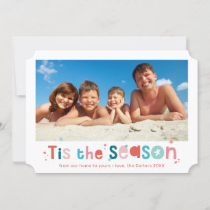 Cartes Pour Fêtes Annuelles VACANCES PHOTO Noël est la saison encadrée