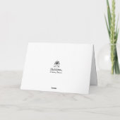Cartes Pour Fêtes Annuelles Vacances pliées très joyeuses bleu-clair et de (Dos)