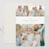 Cartes Pour Fêtes Annuelles Vacances pures (Devant / Derrière)