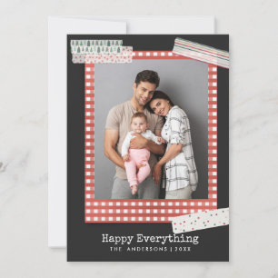 Cartes Pour Fêtes Annuelles Vacances Scrapbooking   En vichy photo du cadre