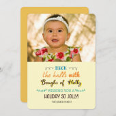 Cartes Pour Fêtes Annuelles vacances si joyeuses (Devant / Derrière)