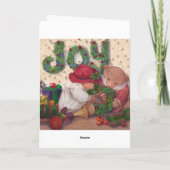 CARTES POUR FÊTES ANNUELLES VACANCES TEDDY BEAR (Dos)