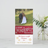 Cartes Pour Fêtes Annuelles Vacances Temps Le Plus Merveilleux (Debout devant)