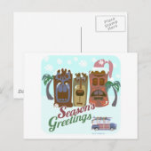 Cartes Pour Fêtes Annuelles Vacances Très Tiki (Devant / Derrière)