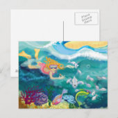 Cartes Pour Fêtes Annuelles Vacances tropicales (Devant / Derrière)