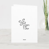 Cartes Pour Fêtes Annuelles Vacances vertes (Dos)