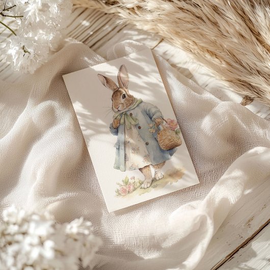 Cartes Pour Fêtes Annuelles Vacances vintages Bunny