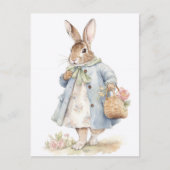 Cartes Pour Fêtes Annuelles Vacances vintages Bunny (Devant)