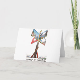 Cartes Pour Fêtes Annuelles Vacances vintages en Suisse