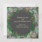 Cartes Pour Fêtes Annuelles Vacances Wreath stylées (Dos)