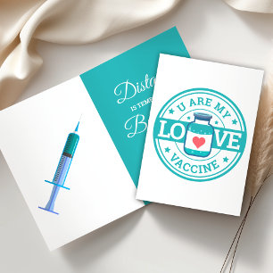 Cartes Pour Fêtes Annuelles Vaccin contre le Covid-19 de la Saint-Valentin mig