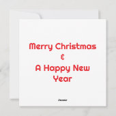 Cartes Pour Fêtes Annuelles Vache des Highlands Cozy dans un pull de Noël (Dos)