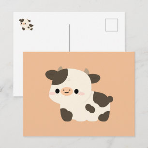 Cartes Pour Fêtes Annuelles Vache Holstein