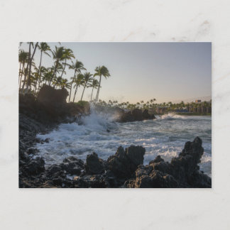 Cartes Pour Fêtes Annuelles Vagues du Pacifique Waikaloa à Hawaï