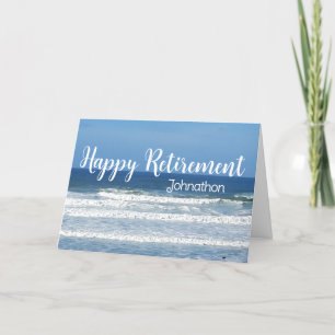 Cartes Pour Fêtes Annuelles Vagues et retraite surf