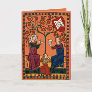 Cartes Pour Fêtes Annuelles Valentin de famille bienheureuse