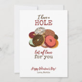 Cartes Pour Fêtes Annuelles Valentin Donut (Devant)