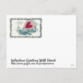 Cartes Pour Fêtes Annuelles Valentin Greeting With Heart (Dos)