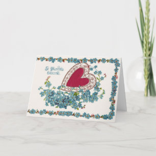Cartes Pour Fêtes Annuelles Valentin Greeting With Heart