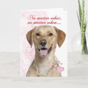 Cartes Pour Fêtes Annuelles Valentin Lab Jaune