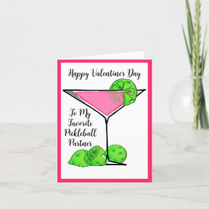 Cartes Pour Fêtes Annuelles Valentin Pickleball Je t'aime pour la façon dont t