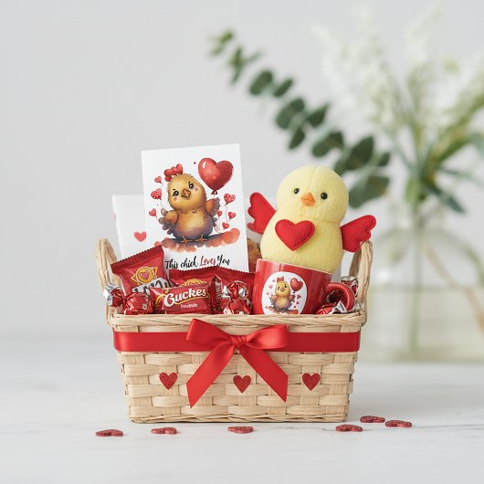 Cartes Pour Fêtes Annuelles Valentin poussin bébé mignon