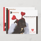Cartes Pour Fêtes Annuelles Valentin StubbyDog #2 (Devant / Derrière)