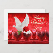 Cartes Pour Fêtes Annuelles Valentine (Devant / Derrière)