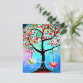 Cartes Pour Fêtes Annuelles Valentine Abstraite (Debout devant)