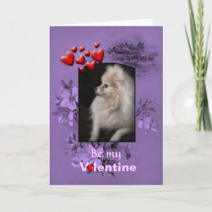 Cartes Pour Fêtes Annuelles Valentine adorable mignonne Chiot Poméranien