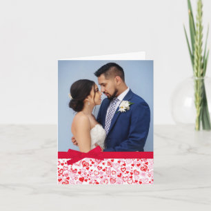 Cartes Pour Fêtes Annuelles Valentine ajoutez votre propre photo coeur rose ro