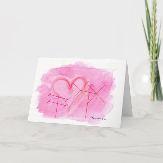 Cartes Pour Fêtes Annuelles Valentine Antennas (Devant)