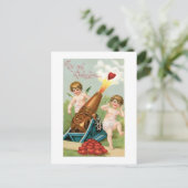 Cartes Pour Fêtes Annuelles Valentine antique (Debout devant)