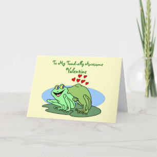 Cartes Pour Fêtes Annuelles Valentine aux allures de crapaud