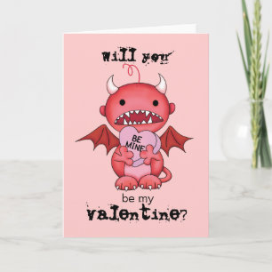 Cartes Pour Fêtes Annuelles Valentine Boy Diable