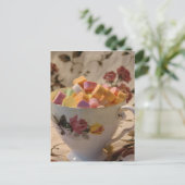 Cartes Pour Fêtes Annuelles Valentine Candy et Tea Rose (Debout devant)