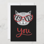 Cartes Pour Fêtes Annuelles Valentine Cat | VOUS AIMER HEUREUSE SAINTE-VALENTI (Devant)