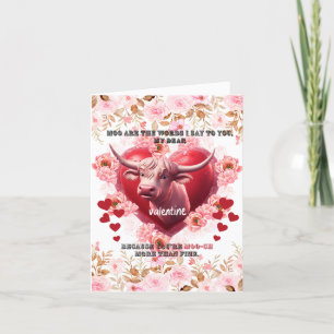 Cartes Pour Fêtes Annuelles Valentine Ce que j'ai à dire est meuh