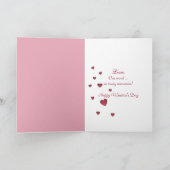 Cartes Pour Fêtes Annuelles Valentine chambottle with roses (Intérieur)